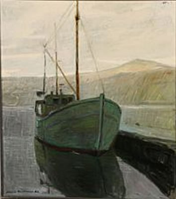 Kutter ved kaj, Hørvik
