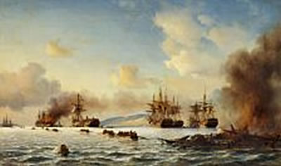 The Battle of Grand Port by Daniel Hermann Anton Melbye - Auction record, sale price, and art valuation. Compare with similar artists and explore comparable artworks.