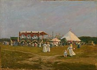 "Sommerfest ved Fakse Ladeplads 1908". Summer party at Fakse Ladeplads 1908.