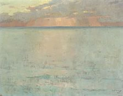 Sunset over sea