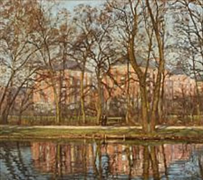 "Frederiksberg Have". Frederiksberg Garden. Denmark by Stephan Ussing - Auction record, sale price, and art valuation. Compare with similar artists and explore comparable artworks.