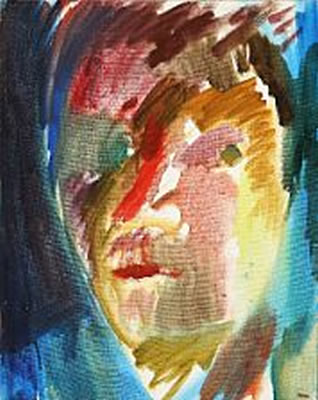 Portrait of Uffe Christoffersen: "Selvportræt" (Self portrait)