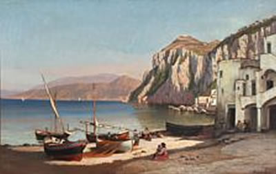 Summer day at an Italian coast