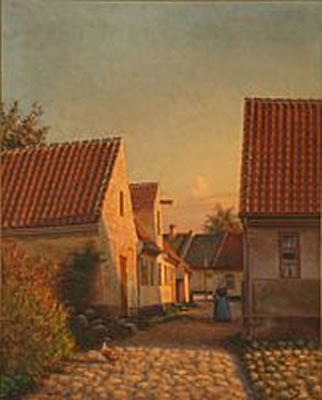 Evening sun in Lybækstræde, Dragør, Denmark by Henrik Stromberg - Auction record, sale price, and art valuation. Compare with similar artists and explore comparable artworks.