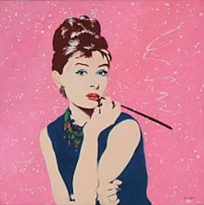 Audrey Hepburn. by Guibin Zhu - Auction record, sale price, and art valuation. Compare with similar artists and explore comparable artworks.