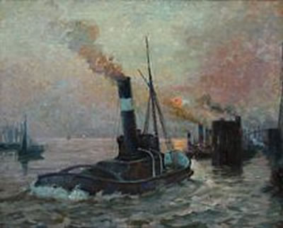 The tug boat Hercules in Hamburg Harbour by Reinhardt Heinemann - Auction record, sale price, and art valuation. Compare with similar artists and explore comparable artworks.