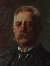 Portrait of Michael Therkildsen: The artist's self-portrait.