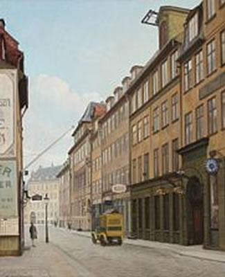 Street scene from Store Strandstræde, Copenhagen.