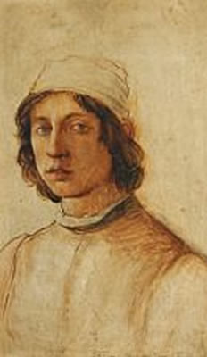 Portrait of Laurits Andersen Ring: Filippo Lippi self-portrait