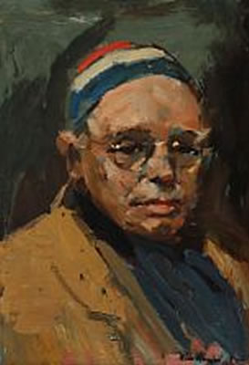 Portrait of Niels Hansen: Self-portrait