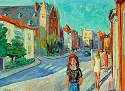 Cityscape from Sct. Mathiasgade, Viborg
