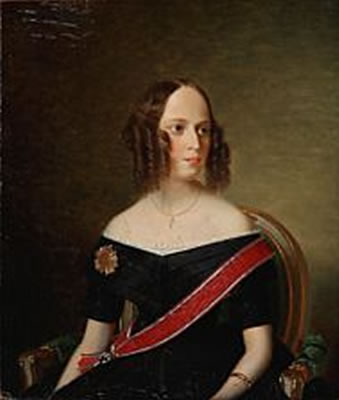 Portrait of Ida Marie Bille, née Countess Bille-Brahe (1822-1902).