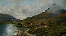 Coastal scene from the Faroe Islands.