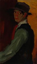Portrait of Axel Bentzen: Self-portrait