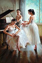 Three ballet girls
