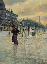A woman in the streets of Copenhagen