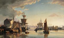 Early morning in the Harbour of Copenhagen.