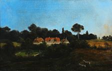 Landscape with a farm