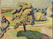 Landscape with trees.