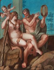 Two mytological scenes with "Endymion and Diana" and "Hercules and Omphale" by Christian Eisler - Auction record, sale price, and art valuation. Compare with similar artists and explore comparable artworks.