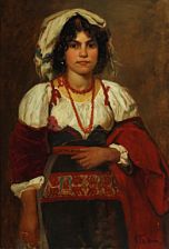 A young Italian woman.
