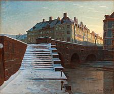 "Stormbroen" in Copenhagen, winter time.