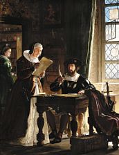 "Sigbrit gjennemgaaer Toldregnskaberne med Christian den 2den." Sigbrit is going through the customs accounting with King Christian II. by Carl Christian Andersen - Auction record, sale price, and art valuation. Compare with similar artists and explore comparable artworks.
