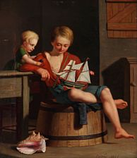 Sample artwork by Carl Rudolph Fiebig (1812 - 1874), known for portrait painting - View similar artists and auction records