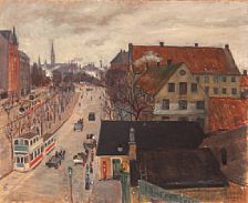Sample artwork by Otto Nielsen (1877 - 1959), known for landscape painting - View similar artists and auction records