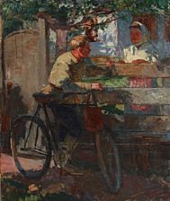 Sample artwork by Vasily Nechitailov (1915 - 1980), known for portrait, figure, landscape and genre painting - View similar artists and auction records