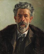 Portrait of Laurits Tuxen: The artist's self-portrait