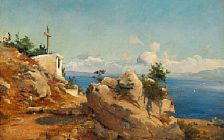 View of the Bay of Naples from Capri by Wilhelm Peter Carl Petersen - Auction record, sale price, and art valuation. Compare with similar artists and explore comparable artworks.