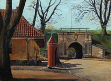 Spring scenery from "Prinsens Port i Fredericia vold"