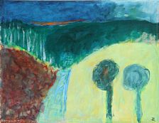 Landscape with dark skies