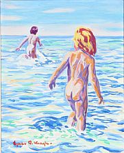 Children bathing
