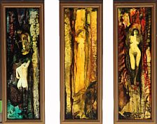 Triptych with females