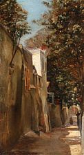 A small road in a Southern European town
