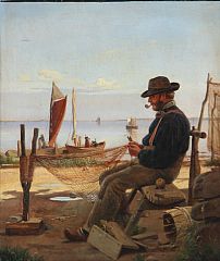 A fisherman on the beach by Isidor Kalckar - Auction record, sale price, and art valuation. Compare with similar artists and explore comparable artworks.
