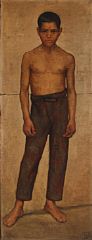 A standing Spanish boy