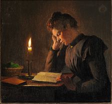Young girl before the bath
