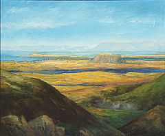 Landscape from Iceland by Sveinn Thorarinsson - Auction record, sale price, and art valuation. Compare with similar artists and explore comparable artworks.