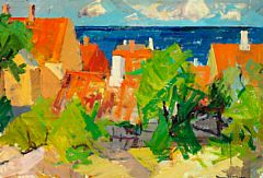 View over the red roof tops