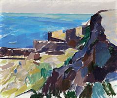 Landscape, Bornholm by Holger J Jensen - Auction record, sale price, and art valuation. Compare with similar artists and explore comparable artworks.