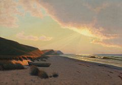 Sunset at the west coast of Denmark