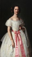 Portrait of Elisabeth Alexandra Mourier (1835-1892) by John Didrik Frisch - Auction record, sale price, and art valuation. Compare with similar artists and explore comparable artworks.