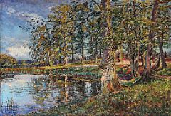 Trees at a lake