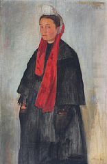 Portrait of a Brittany woman