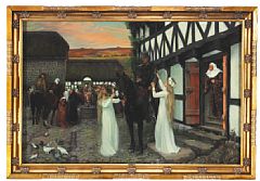 Ebbe Skammelsen arriving home where a wedding is going to take place between his girlfriend and his brother by Agnes Slott-Moller - Auction record, sale price, and art valuation. Compare with similar artists and explore comparable artworks.