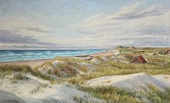 Coastal scene from Skagen by Louise Bonfils - Auction record, sale price, and art valuation. Compare with similar artists and explore comparable artworks.