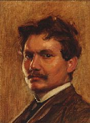 Portrait of Sophus M Jurgensen: Self-portrait